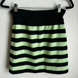 Vintage ESCADA knit stripe mini skirt